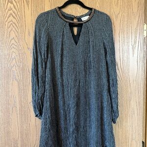 Altar'd State Black and White Long Sleeve Dress